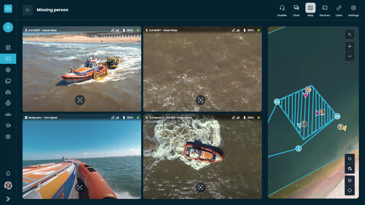 DJI drone live stream airhub