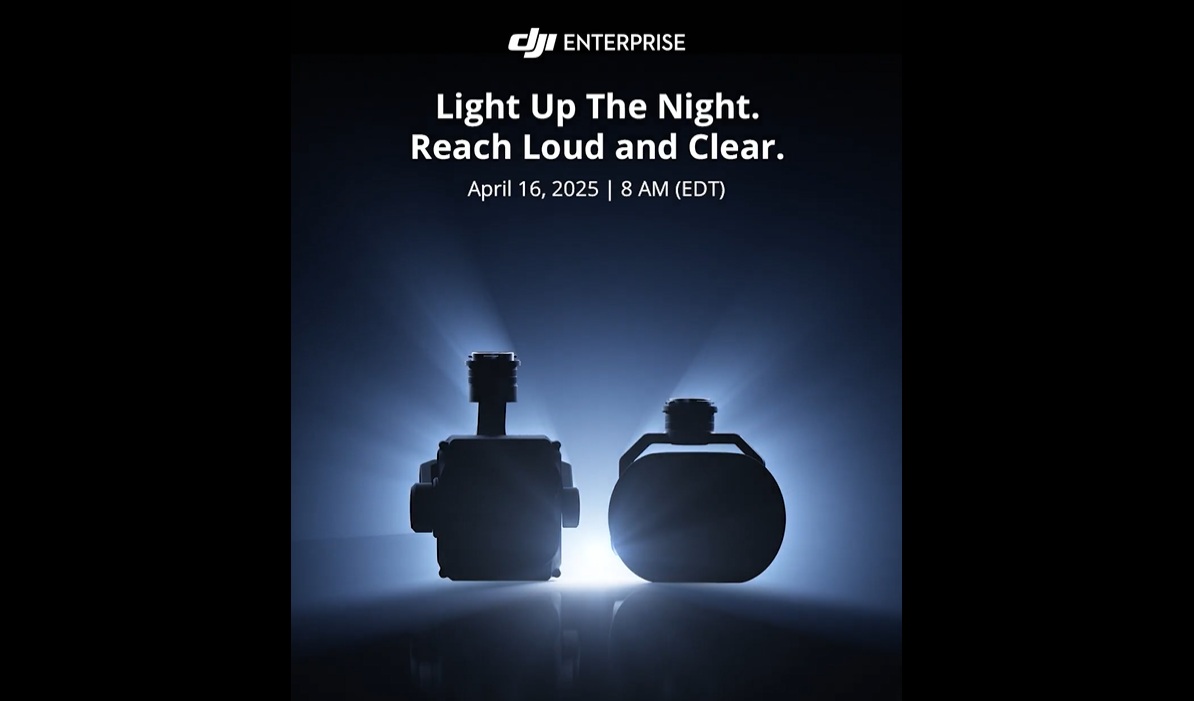 dji drone event launch spotlight speaker m350