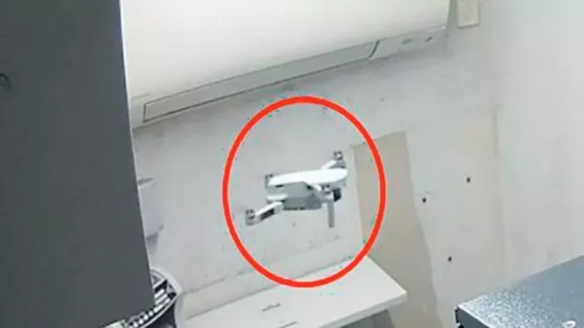 dji mini drone atm theft france robbery